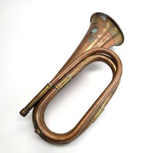Copper Bugle Horn Vintage No Mouthpiece DH486